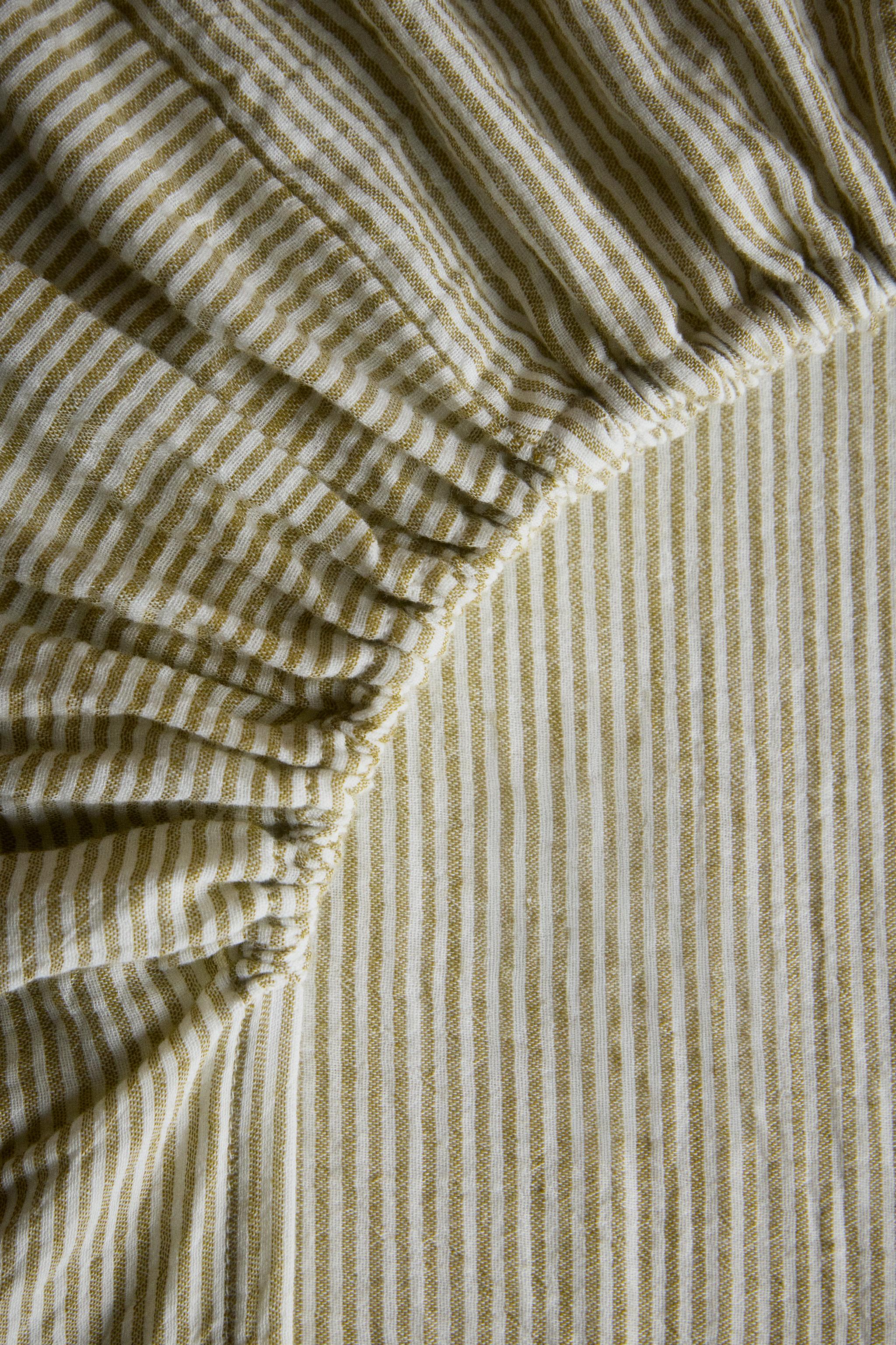 KIDS' CHIFFON STRIPED FITTED SHEET